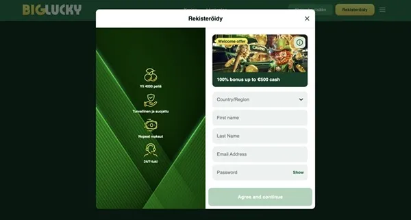 Big Lucky Login